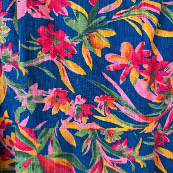 J.Crew Vibrant Tropical Floral Sleeveless Dress | Size 8 - Picture 3 of 7